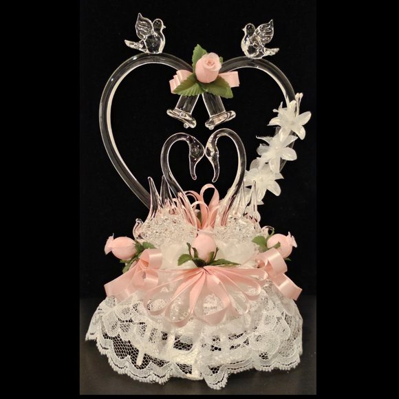 Vintage San Martin Pink Cinderella Wedding Gown - Picture 11 of 11